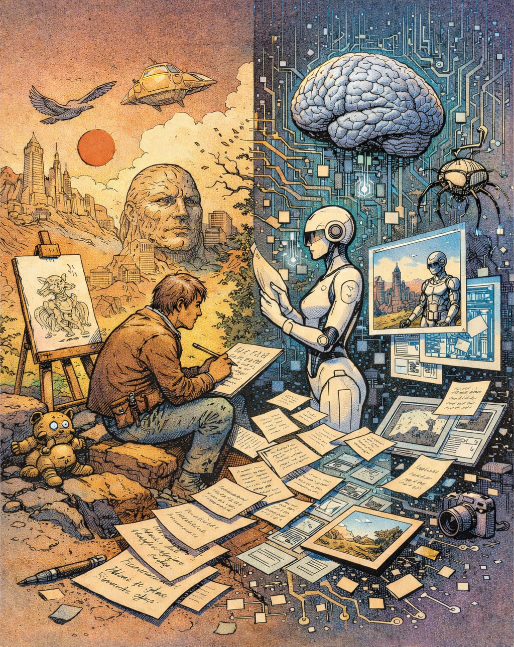 Essay: Zwischen Kohlenstoffwelt und Mikroprozessor